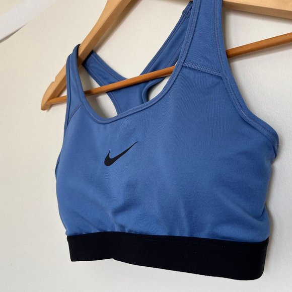 Nike Blue Classic Padded Dri-FIT Sports Bra - Picture 2 of 6